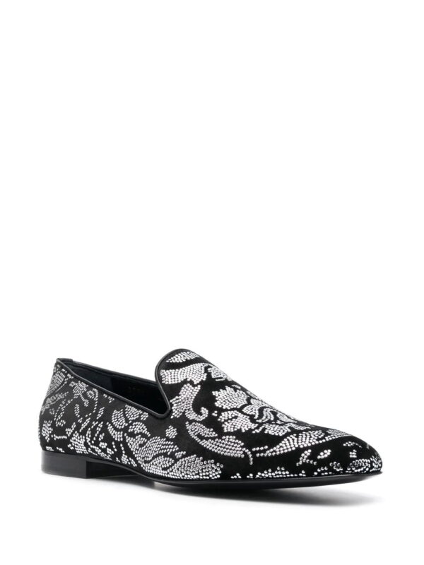 Versace  baroque-studded loafers - Image 2