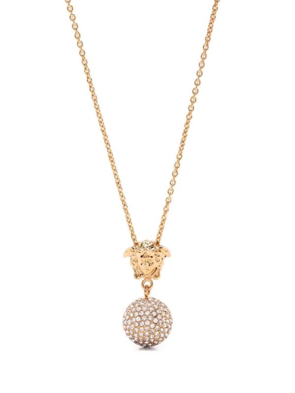 Versace  Medusa crystal-embellished necklace