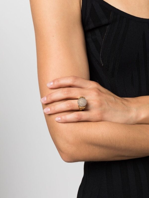 Versace  crystal-embellished ring - Image 2