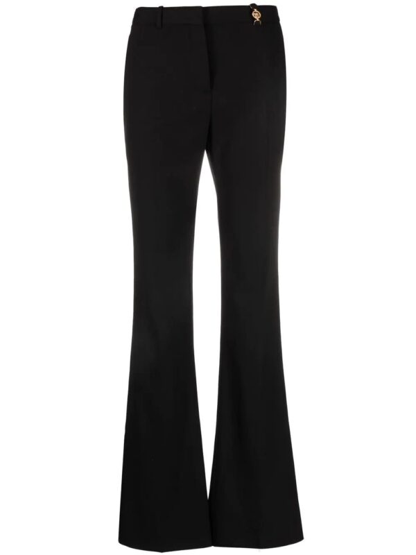 Versace  Medusa-plaque flared trousers