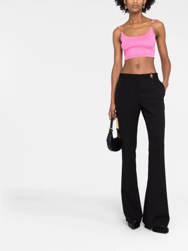 Versace  Medusa-plaque flared trousers - Image 2