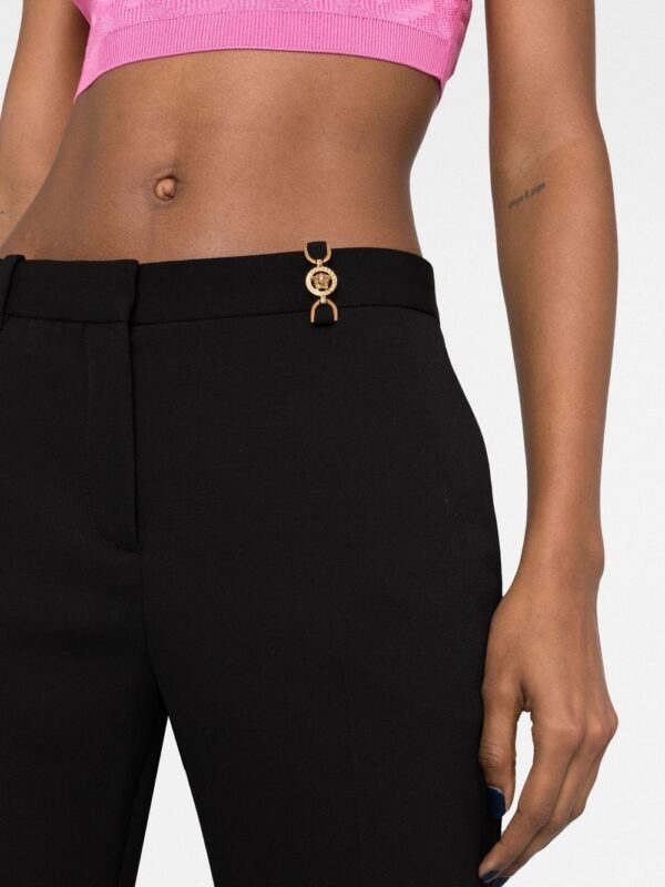 Versace  Medusa-plaque flared trousers - Image 3