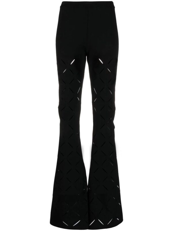 Versace  cut-out flared trousers