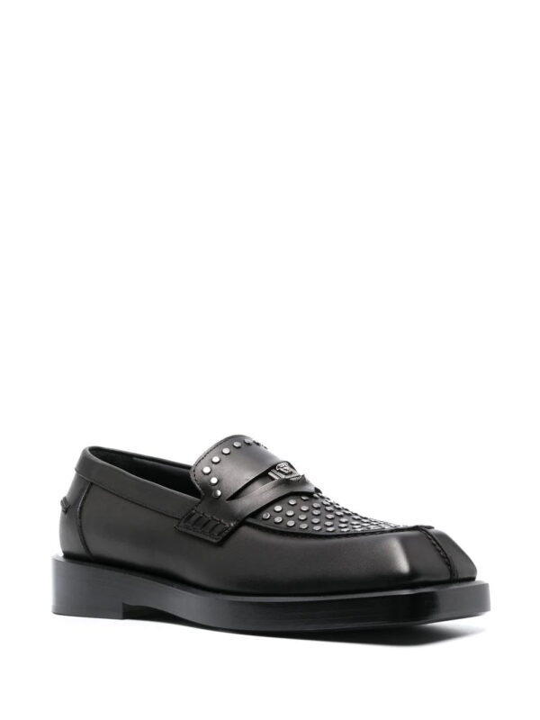 Versace  square-toe studded loafers - Image 2