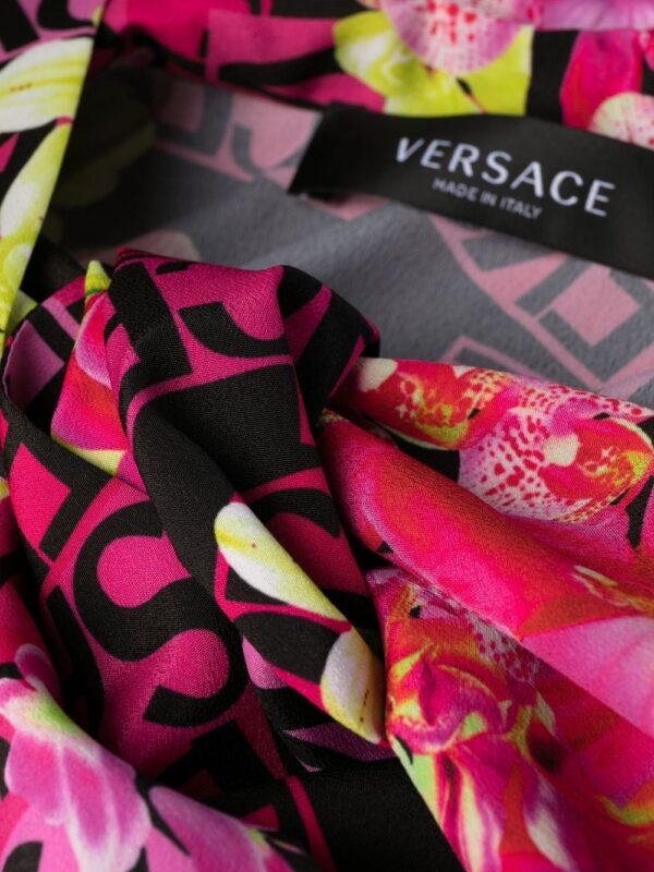 Versace floral-print midi dress - Image 4