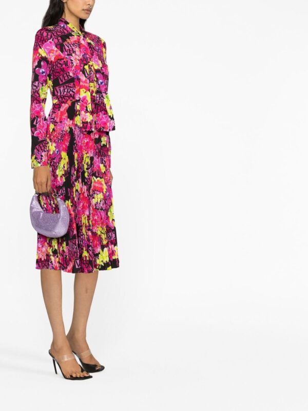 Versace floral-print midi dress - Image 2