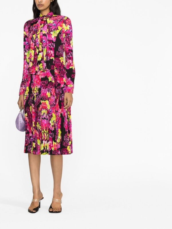 Versace floral-print midi dress - Image 3