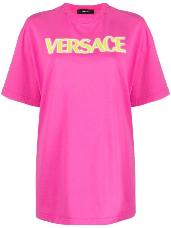 Versace  logo-print cotton T-shirt