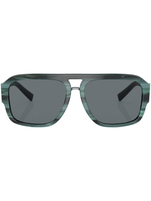 Dolce & Gabbana Eyewear logo-plaque square-frame sunglasses