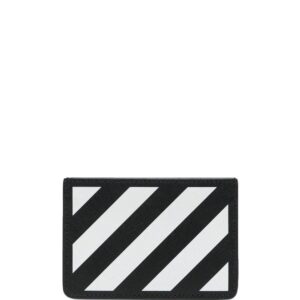 Off-White  Binder Diag leather cardholder