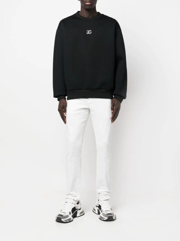 Dolce & Gabbana  logo plaque crew-neck sweatshirt - Image 2
