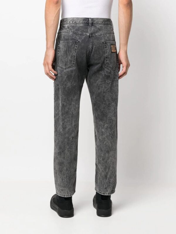 Dolce & Gabbana  distressed-finish straight-leg jeans - Image 4