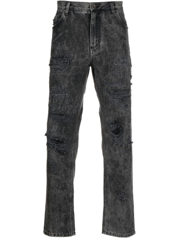 Dolce & Gabbana  distressed-finish straight-leg jeans