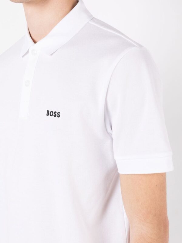 BOSS  embroidered-logo short-sleeved polo shirt - Image 4