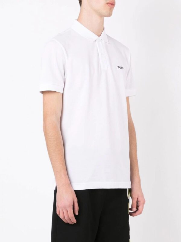 BOSS  embroidered-logo short-sleeved polo shirt - Image 2