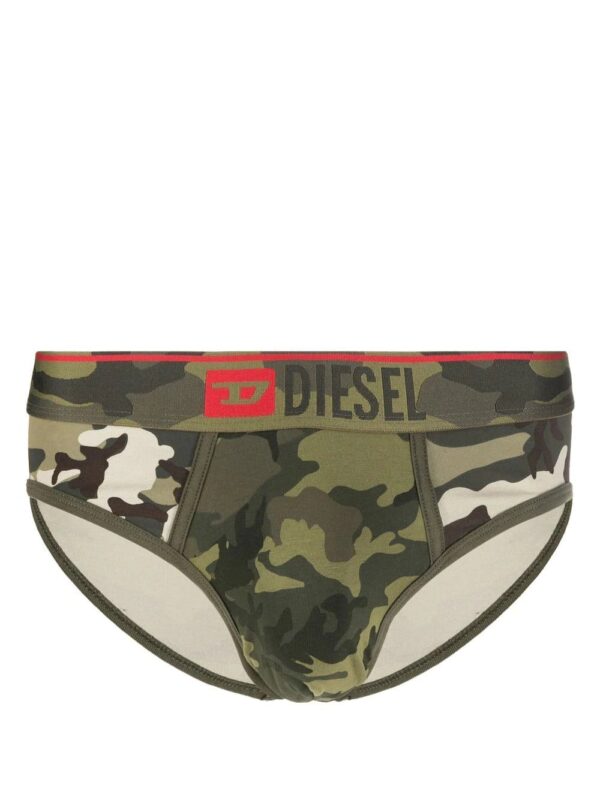 Diesel  camouflage-print logo briefs