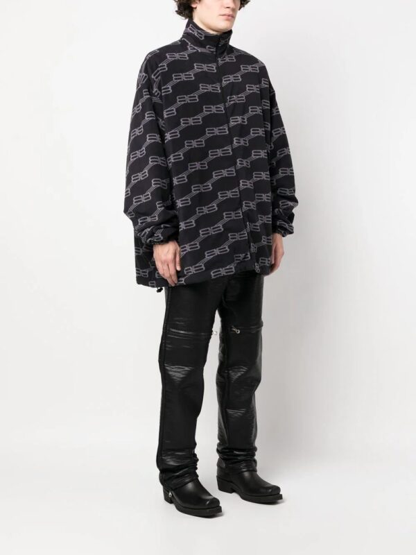 Balenciaga  monogram-print jacket - Image 3