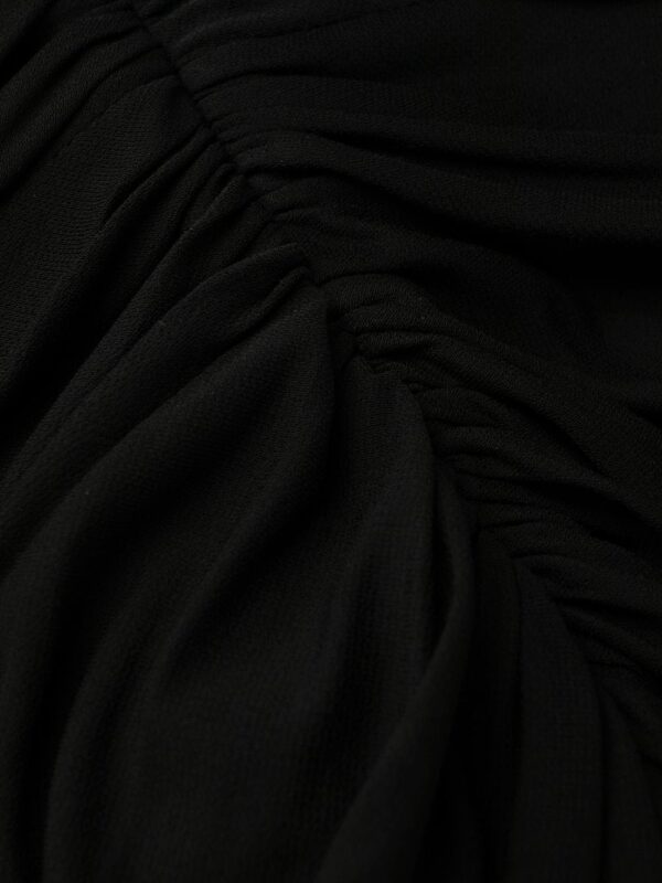 Saint Laurent ruched V-neck minidress - Image 12