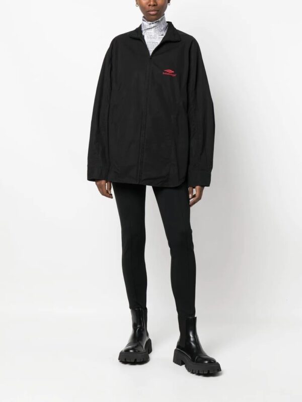 Balenciaga  logo-embroidered track shirt - Image 3
