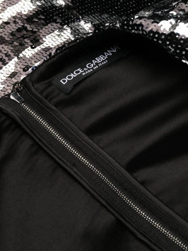 Dolce & Gabbana zebra sequin wrap dress - Image 7