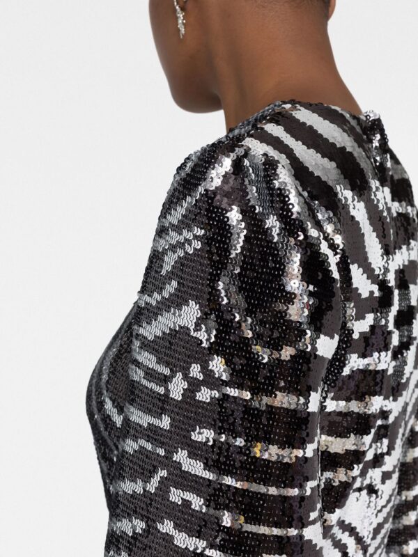 Dolce & Gabbana zebra sequin wrap dress - Image 4