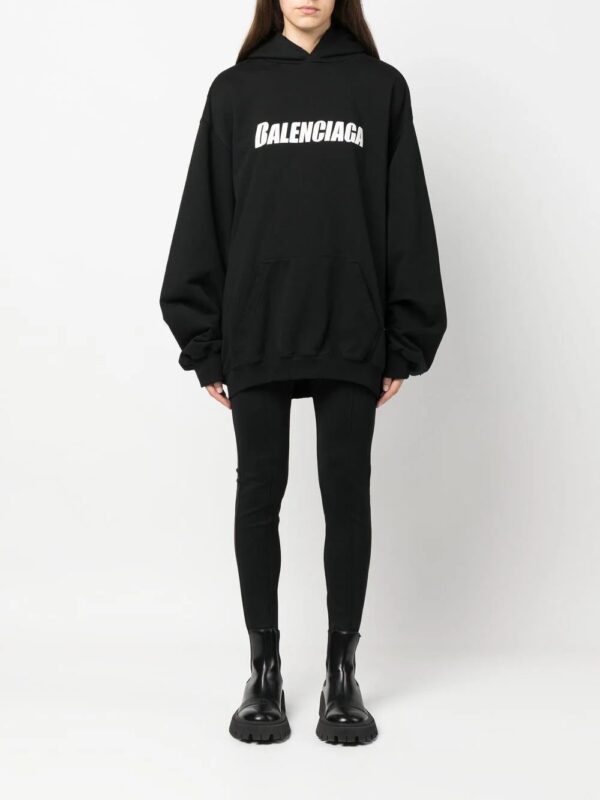 Balenciaga  Destroyed cotton hoodie - Image 2