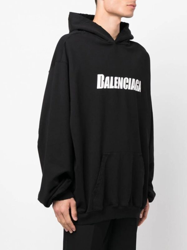 Balenciaga  Destroyed cotton hoodie - Image 4