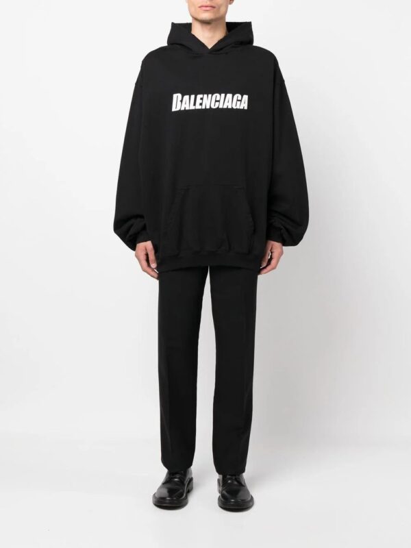 Balenciaga  Destroyed cotton hoodie - Image 3