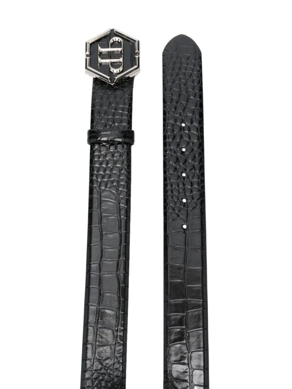 Louis Vuitton hexagon logo-buckle leather belt - Image 2