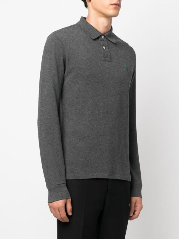 Polo Ralph Lauren  embroidered-logo long-sleeve polo - Image 3