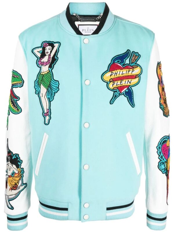 Philipp Plein  Hawaii varsity bomber jacket