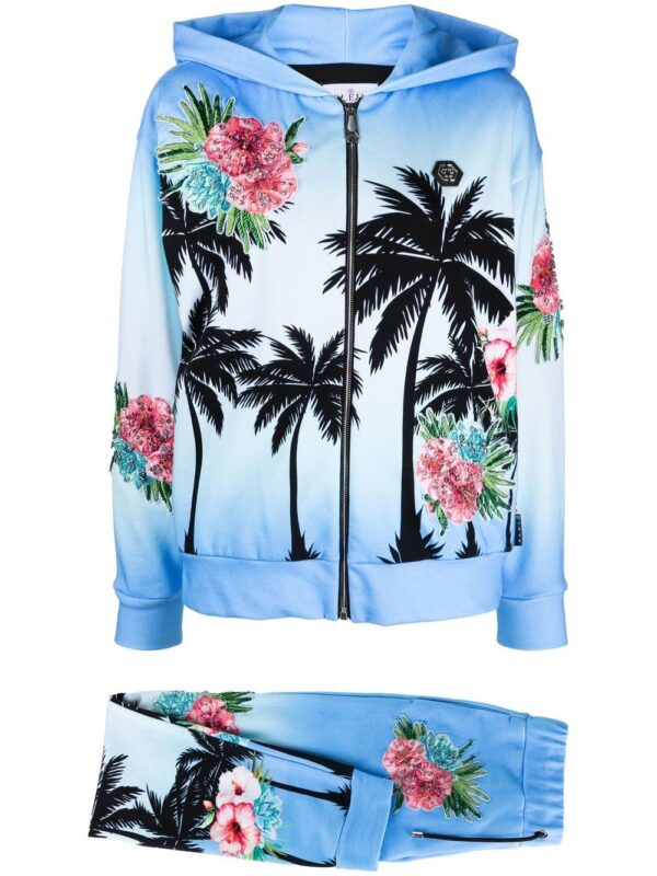 Philipp Plein  Hawaii-print tracksuit set