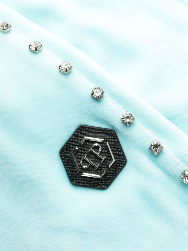 Philipp Plein  diamanté-embellished tracksuit set - Image 4