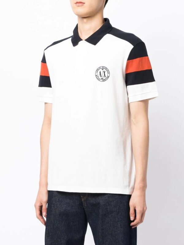 Armani Exchange chest logo-print polo shirt - Image 3