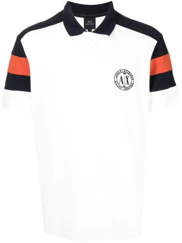 Armani Exchange chest logo-print polo shirt