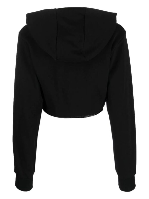 Philipp Plein  logo-underband cropped hoodie - Image 2