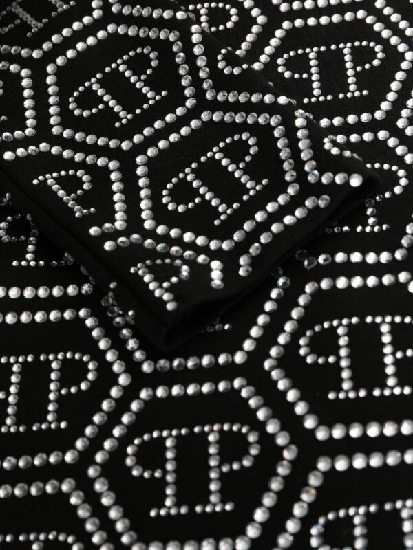 Philipp Plein sequin-embellished monogram mini dress - Image 5