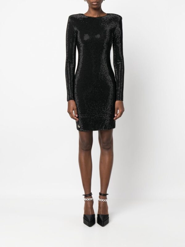 Philipp Plein crystal-embellished backless dress - Image 5