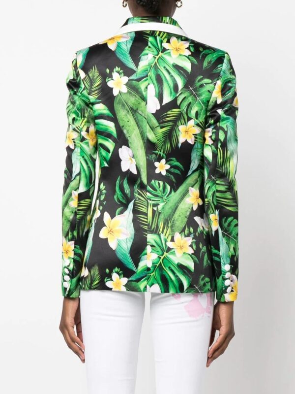 Philipp Plein  floral-print single-breasted blazer - Image 4
