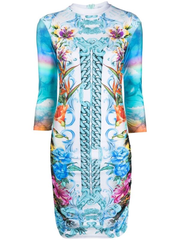 Philipp Plein Hawaii-print mini dress