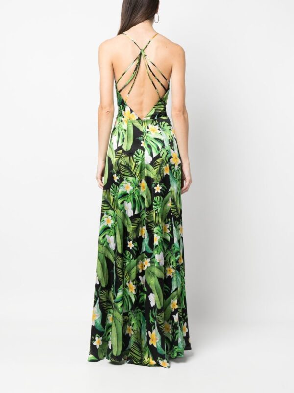 Philipp Plein Hawaii printed silk maxi dress - Image 4