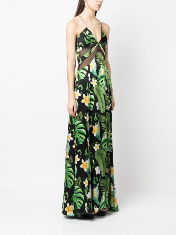 Philipp Plein Hawaii printed silk maxi dress - Image 3