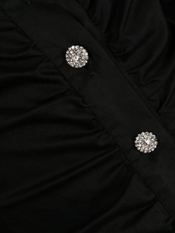 Philipp Plein crystal-embellished ruched mini dress - Image 5