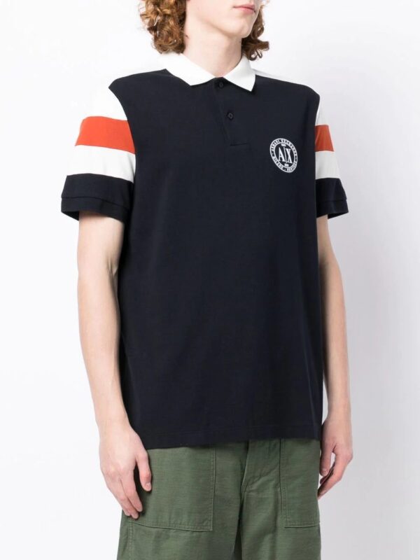 Armani Exchange chest logo-print polo shirt - Image 3