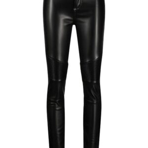 Philipp Plein  ribbed-knee high-waist leggings