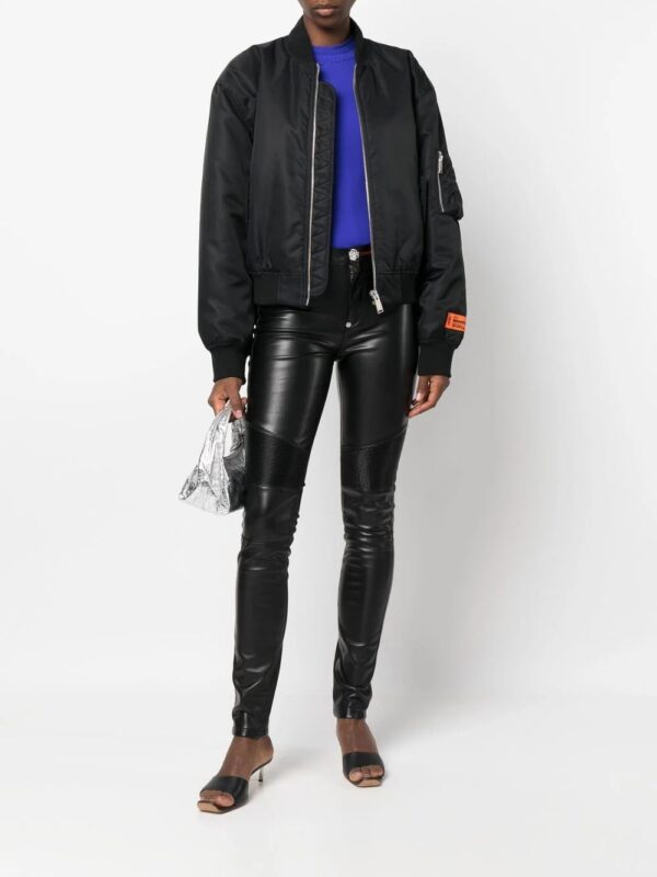 Philipp Plein  ribbed-knee high-waist leggings - Image 2