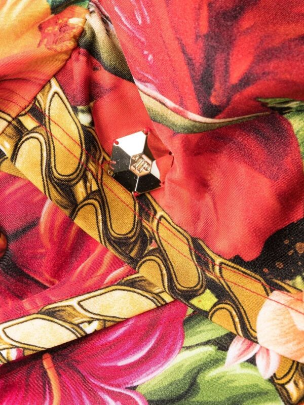 Philipp Plein Hawaii-print mock-neck dress - Image 6