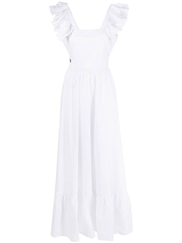Philipp Plein ruffle-detail maxi dress