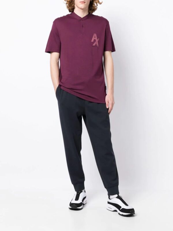 Armani Exchange logo-print cotton polo shirt - Image 2