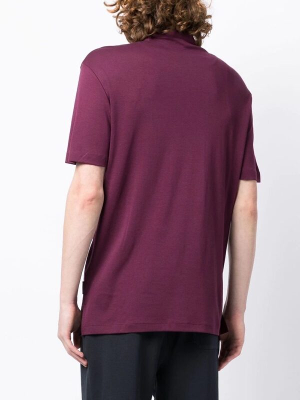Armani Exchange logo-print cotton polo shirt - Image 4